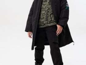 Пальто текстильное с полиуретановым покрытием для мальчиков