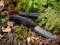 Нож с фиксированным лезвием Morakniv Companion Spark Black, сталь Sandvik 12C27, рукоять резина/пластик