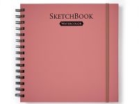 Скетчбук для акварели на спирали Малевичъ "Monet" 20х20 см 20 л 300 г, среднее зерно