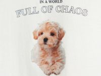 Лонгслив с принтом для девочек, Белый