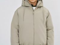 Утеплённая куртка с капюшоном, Бежевый