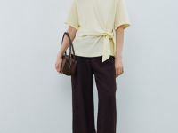 Футболка с узлом, Желтый