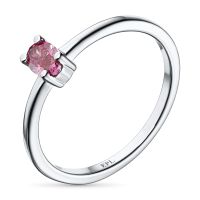 Классическое кольцо из белого золота э4012кц03220462_pink