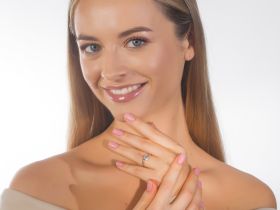 Классическое кольцо из белого золота э4712кц04210651_white