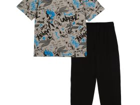 Комплект трикотажный для мальчиков: фуфайка (футболка), брюки