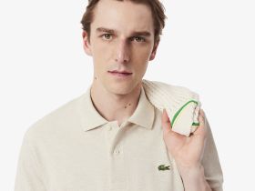 Мужское поло L.12.12 из меланжевой ткани