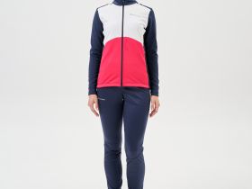 Тренировочная куртка Nordski Advance White/Pink/Blueberry W