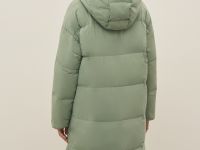 Пуховик с воротником-стойкой