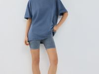 Бесшовные велосипедки, Синий