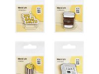 Набор металлических значков MESHU "No bad days", эмаль, 4 шт