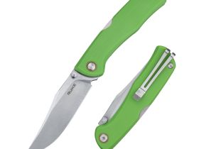 Нож складной Ruike P882-G, сталь Sandvik 12C27, рукоять G10, зеленый
