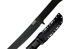 Нож с фиксированным клинком Cold Steel Recon Tanto, сталь SK-5, рукоять резина, черный