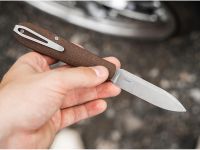Складной нож Boker Coffin, сталь MagnaCut, рукоять микарта, коричневый