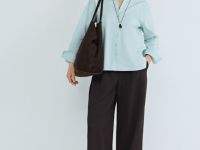 Рубашка из хлопка, Зеленый