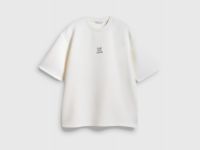 Футболка оверсайз с принтом, Белый