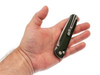 Складной нож SRM Terrier 258L-MG2, сталь 140Cr, рукоять зелёная микарта