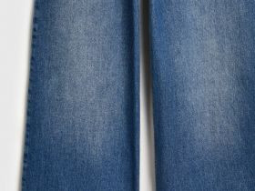 Ультраширокие джинсы с высокой посадкой, Синий