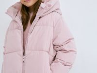 Пуховик для девочек, Розовый