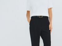 Зауженные книзу брюки, Черный