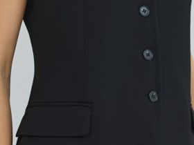 Удлинённый жилет, Черный