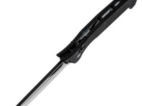 Складной нож Obertech ns-02 Normal straight black blade, сталь VG-10, рукоять G10, черный