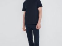 Брюки «5 карманов» Slim из твила, Синий