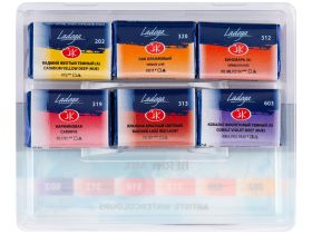 Набор акварели "Ладога" Ягодный микс 6 шт х 2,5 мл, в пластиковом коррексе