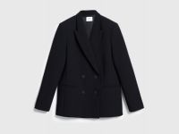 Двубортный жакет, Черный