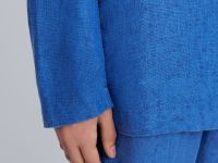 Двубортный жакет изо льна