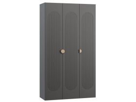 Распашной шкаф Луми 3-136x242 Графитовый