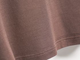 Лонгслив с содержанием модала и шёлка, Коричневый