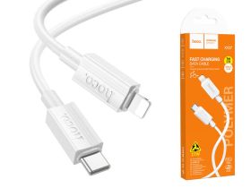 Кабель Hoco X107 (Type-C/PD27W) на (Lightning) 100см (белый)