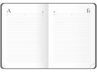 Ежедневник недатированный, кожзам OfficeSpace "Elastic band" A5 136 л, синий