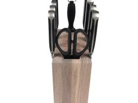 Подставка для ножей магнитная комбинированная Woodinhome KS016SOW, дуб