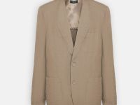 Однобортный пиджак с добавлением льна