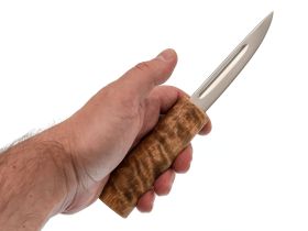 Северный нож малый СЫНДЫЫС, мастер Егор Романов, сталь D2, рукоять карельская береза