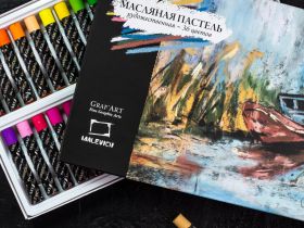 Набор масляной профессиональной пастели Малевичъ, 36 цветов