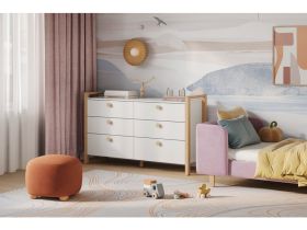 Комод Руффи 148x90 Белый
