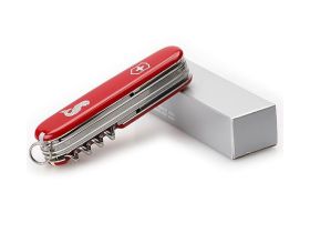 Нож перочинный Victorinox Angler, сталь X55CrMo14, рукоять Cellidor®, красный