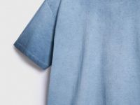 Футболка с градиентом и стразами, Синий