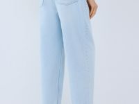 Джинсы Balloon с высокой посадкой, Голубой