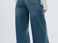 Джинсы с запахом, Синий