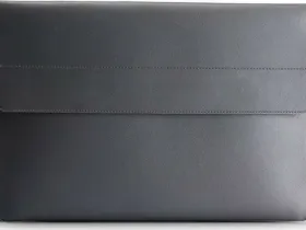 Чехол-конверт Tech-Protect Chloi для Apple MacBook 13" искусственная кожа (темно-серый)