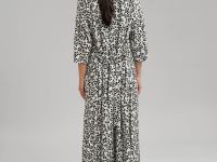 Платье-рубашка длины миди