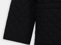 Утепленное полупальто с накладными карманами