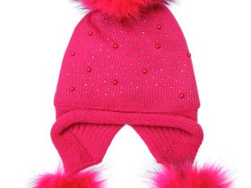 Шапка трикотажная для девочек