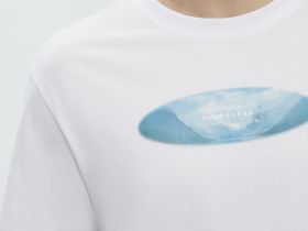 Футболка из хлопка с принтом