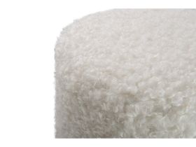 Пуф Плиди Мех Молочный