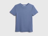 Футболка в рубчик, Синий