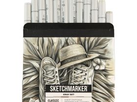 Набор маркеров Sketchmarker "Classic Gray Set" 12 цветов в картонной упаковке